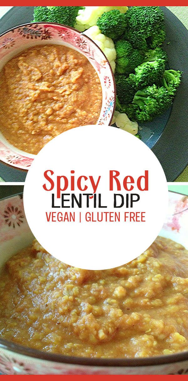 Spicy Red Lentil Dip - a hummus alternative, dairy free, gluten free