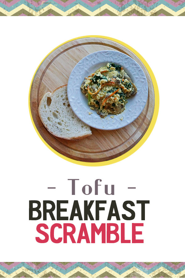 Tofu Breakfast Scramble - High protein breakfast packed with veggies, vegan and gluten free