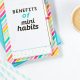 Using mini habits to achieve big goals with less stress - great tips for fitness and business