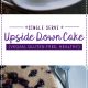 Upside Down Blueberry Cake Recipe - Healthy dessert option made to serve 1, vegan, dairy free,egg free