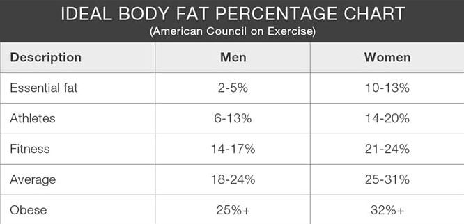 Calculate Body Fat Loss Percentage Weight