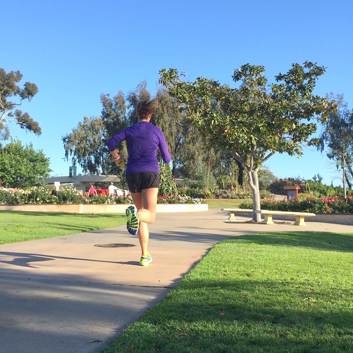 breathing while running