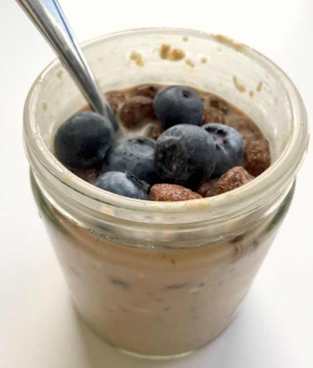 Overnight Protein Oatmeal - gluten free and even a sering of vegetables!