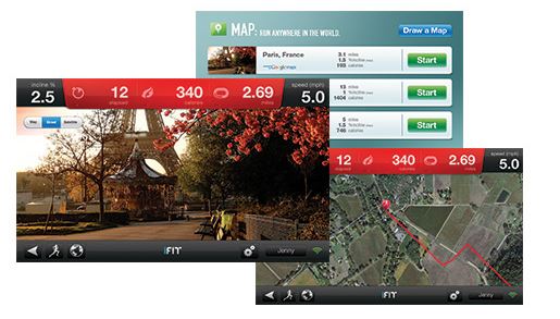 visual maps on the nordictrack treadmill