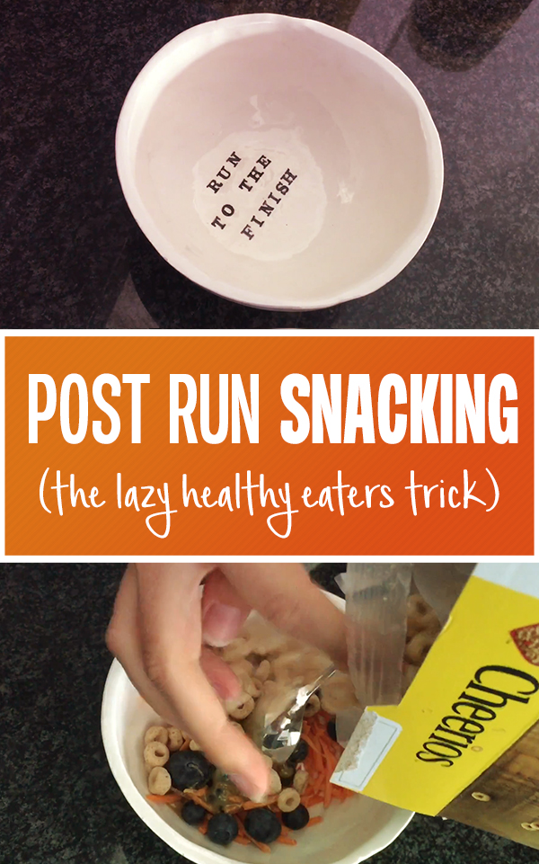 The lazy girls guide to healthy post run snacking