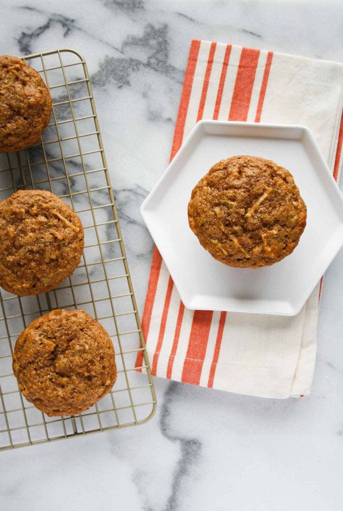 Apple Cinnamon Protein Muffins from Hungry By Nature - healthy breakfast recipe, click for more
