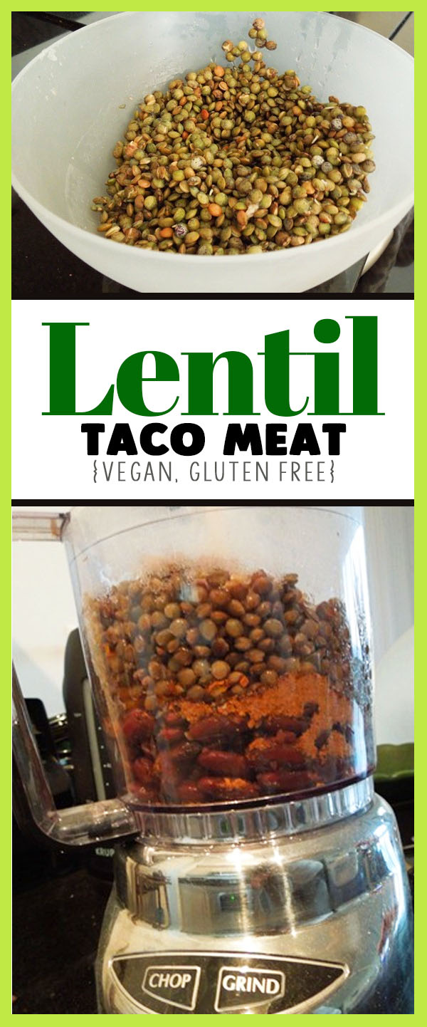 Easy lentil taco meat - great plant based protein dinner recipe