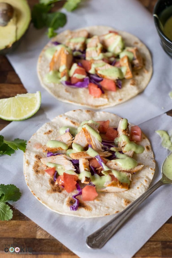 Healthy High Protein Dairy Free Meal Ideas - Grilled Chicken Tacos