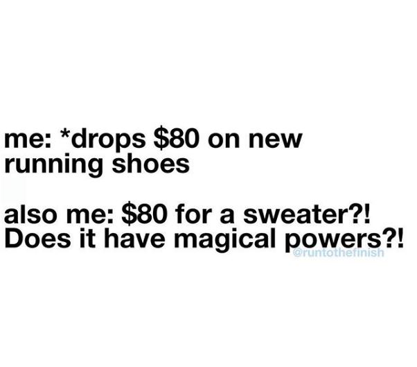 hilarious things runners think. click for more