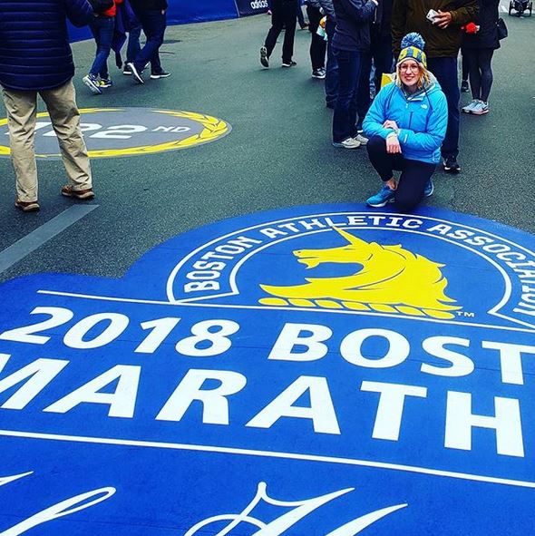 Boston marathon finish line