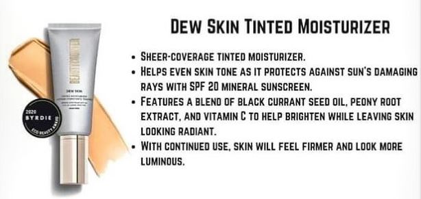 beautycounter dew skin tinted moisturizer