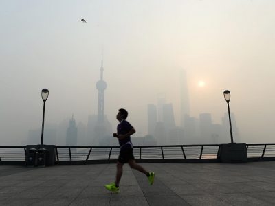 running in smog