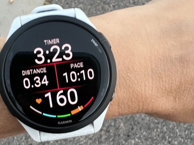 running with a high heart rate