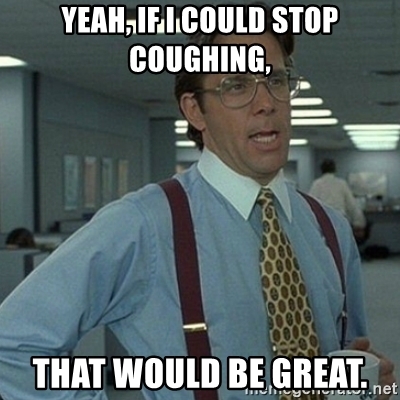 coughing while running