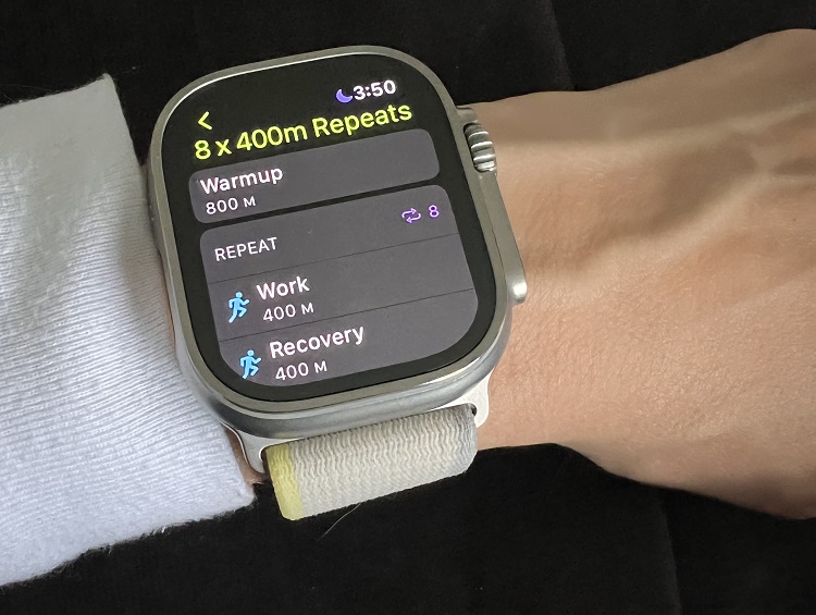 apple watch create running workout