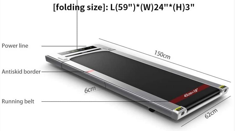 wide belt under desk treadmill