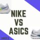 nike vs asics running shoes