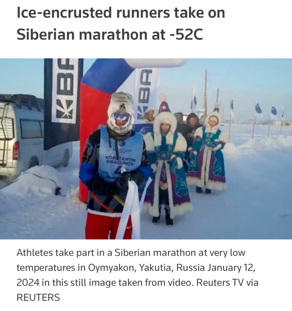 coldest marathon