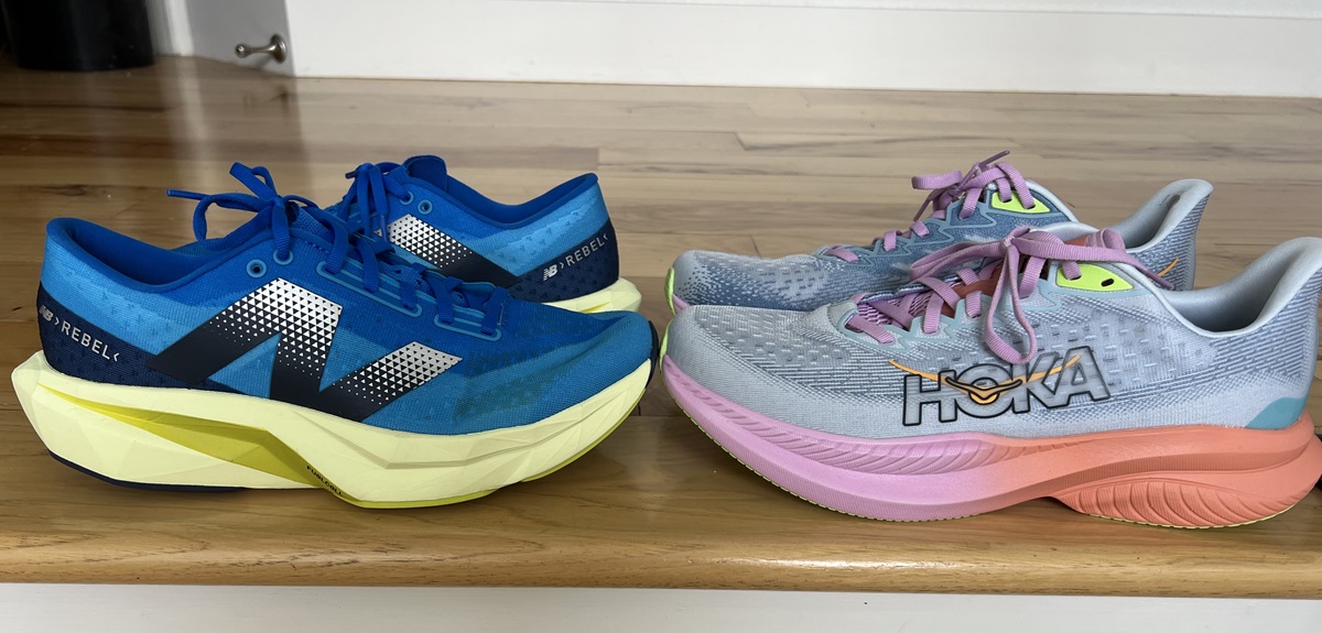 Hoka Mach vs New Balance Rebel